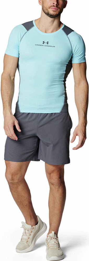 メンズ UAアイソチル ベント コンプレッション ショートスリーブ シャツ 半袖