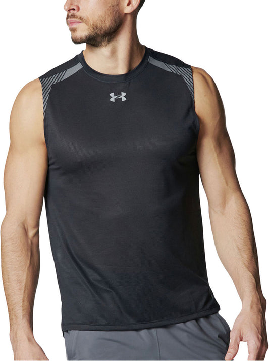 メンズ UAローンチ エリート ベント スリーブレス シャツ ランニング ノースリーブ