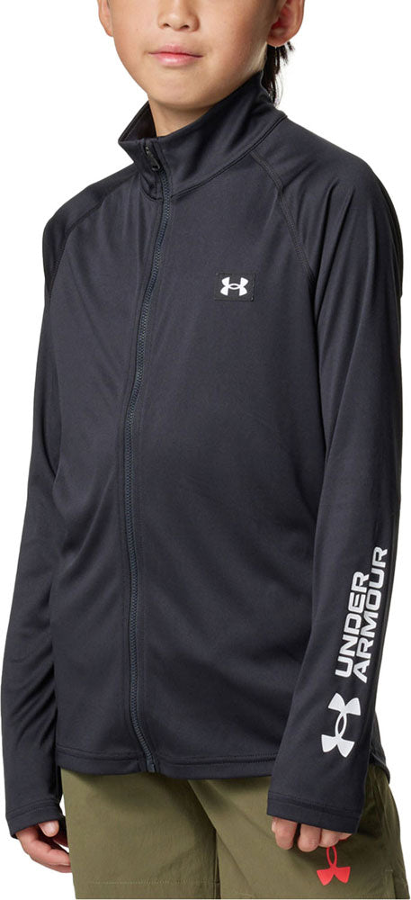 ジュニア UAラッシュ ガード フルジップ ジャケット ロングスリーブ 長袖 スイムウェア