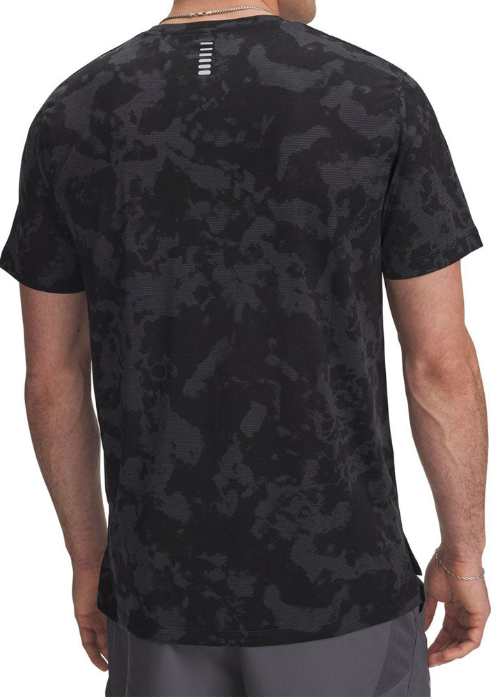 メンズ UAローンチ プリント ショートスリーブ Tシャツ 半袖 ランニング スポーツ