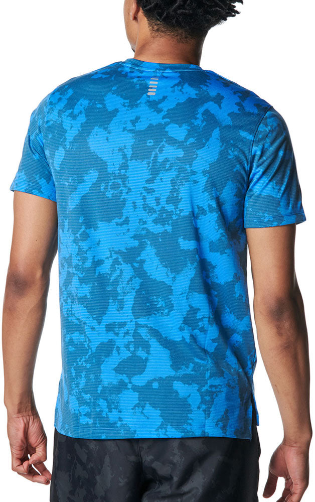 メンズ UAローンチ プリント ショートスリーブ Tシャツ 半袖 ランニング スポーツ