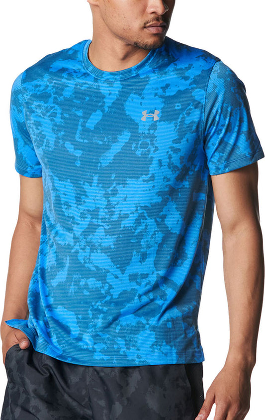 メンズ UAローンチ プリント ショートスリーブ Tシャツ 半袖 ランニング スポーツ