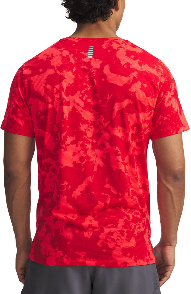 メンズ UAローンチ プリント ショートスリーブ Tシャツ 半袖 ランニング スポーツ