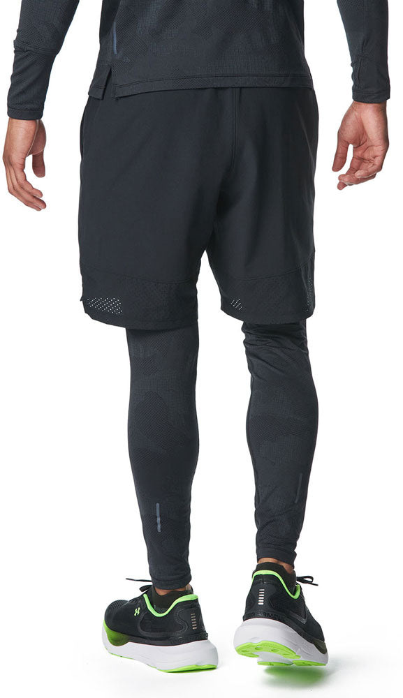 メンズ UAモチベート ジャカード レギンス インナータイツ