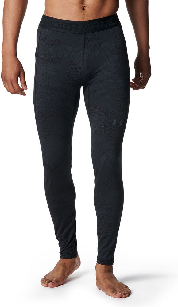 メンズ UAモチベート ジャカード レギンス インナータイツ