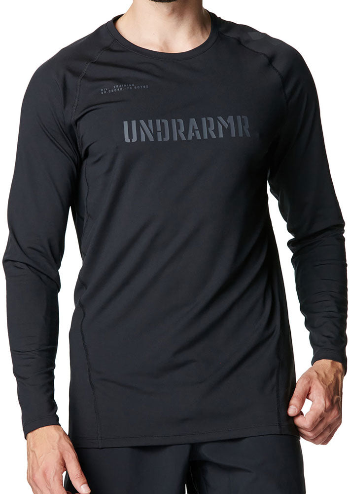 メンズ UAヒートギア フィッティド グラフィック ロングスリーブ シャツ 長袖