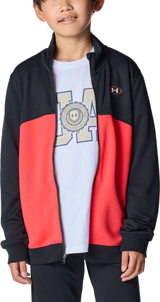 UAトラックジャケット ジュニア キッズ ジャケット トレーニングウェア