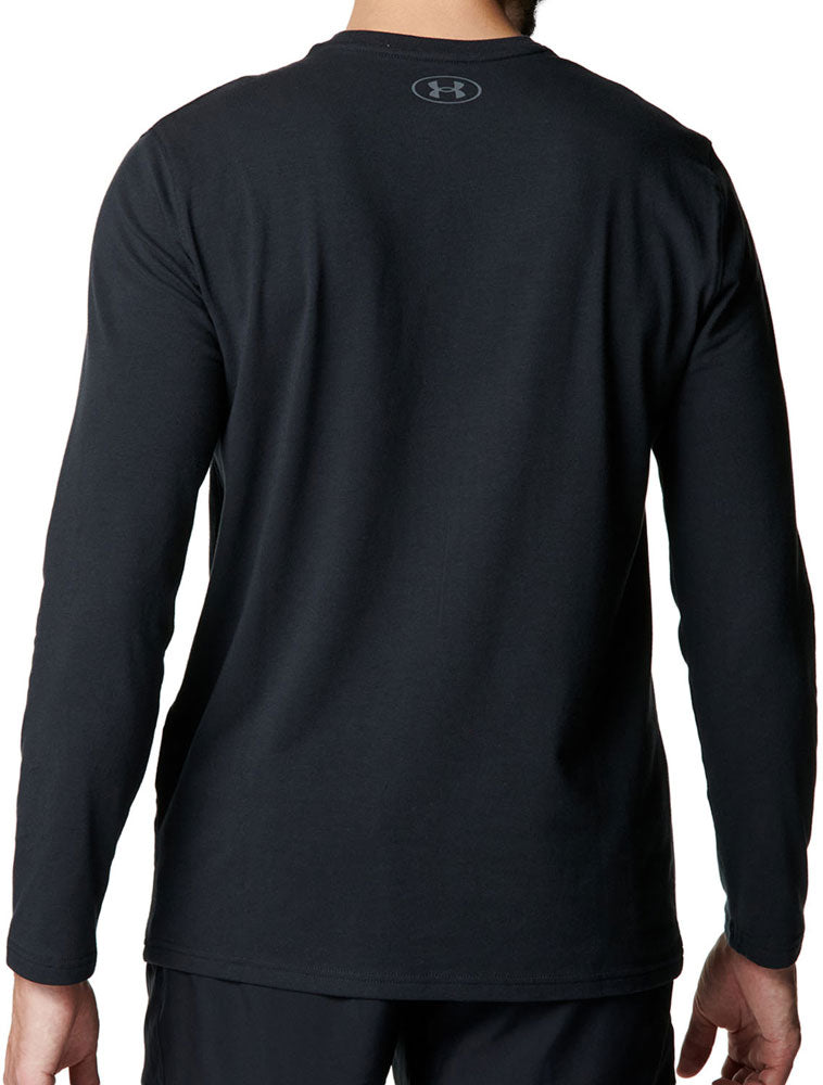 メンズ UAパフォーマンスコットン ロングスリーブ Tシャツ 長袖 トップス