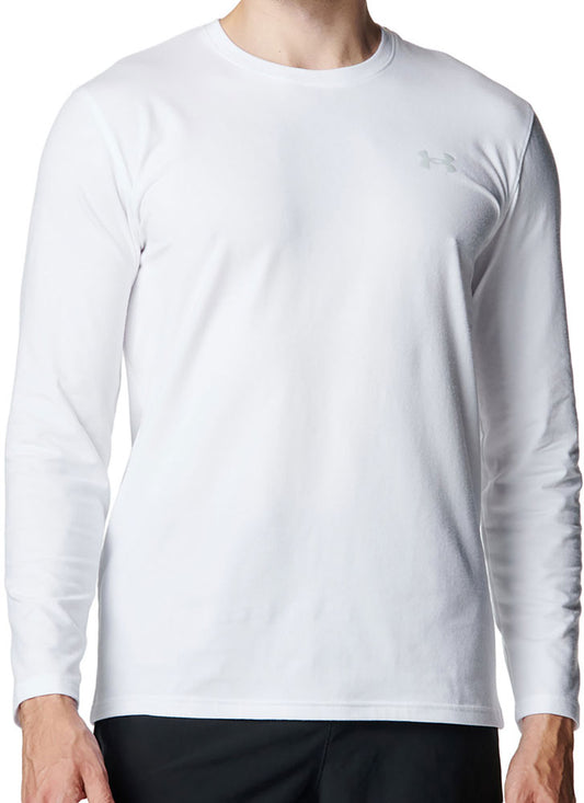 メンズ UAパフォーマンスコットン ロングスリーブ Tシャツ 長袖 トップス