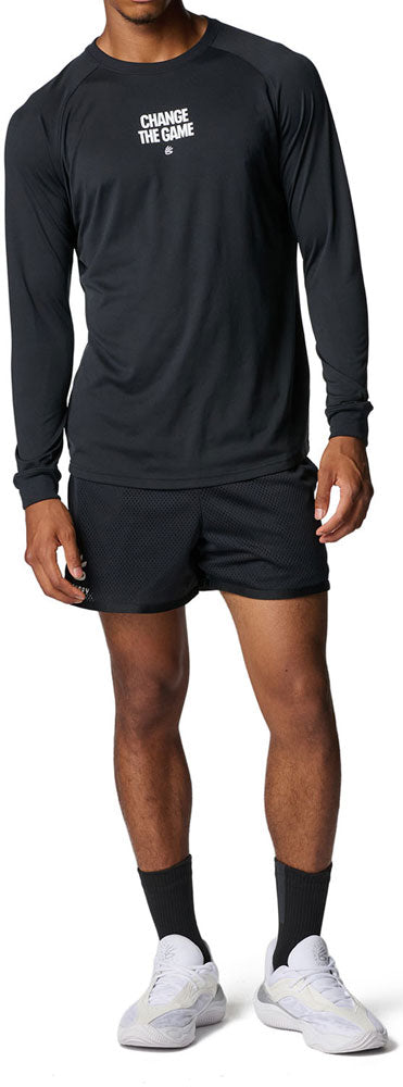 カリー テック ロゴ ロングスリーブ Tシャツ メンズ バスケットボール 長袖Tシャツ