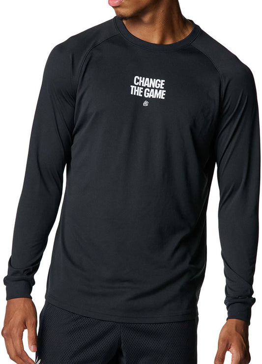 カリー テック ロゴ ロングスリーブ Tシャツ メンズ バスケットボール 長袖Tシャツ