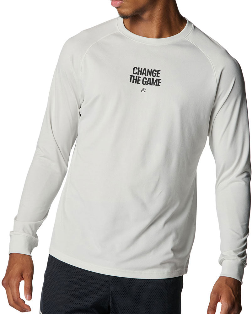 カリー テック ロゴ ロングスリーブ Tシャツ メンズ バスケットボール 長袖Tシャツ