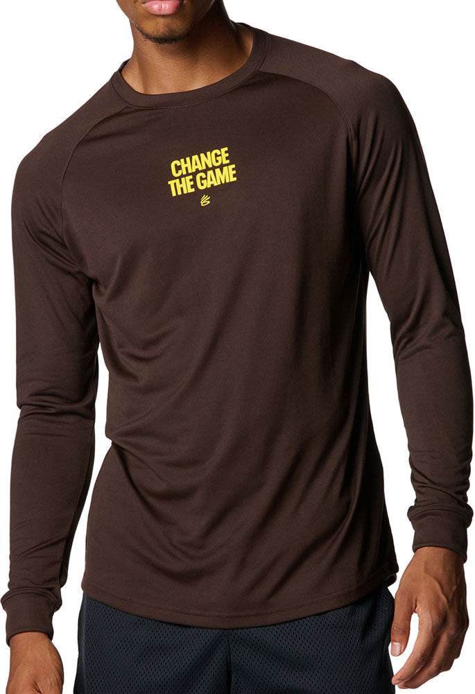 カリー テック ロゴ ロングスリーブ Tシャツ メンズ バスケットボール 長袖Tシャツ