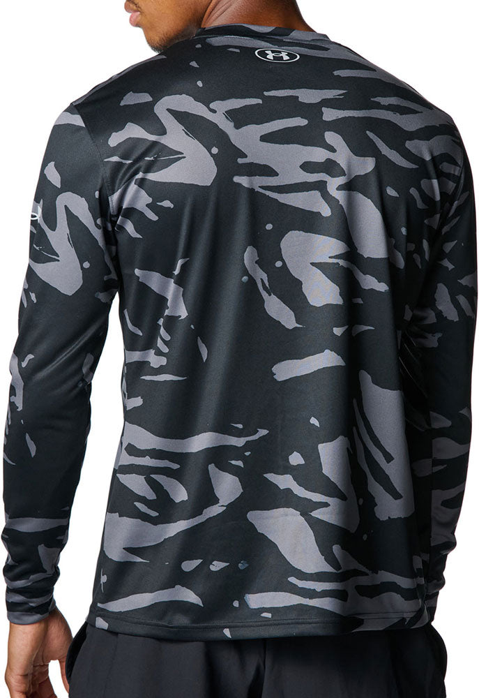 UAテック ノベルティ ロングスリーブ クルーネック Tシャツ メンズ 野球 長袖Tシャツ