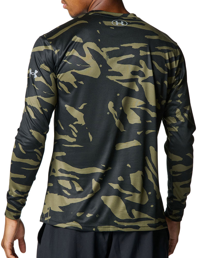 UAテック ノベルティ ロングスリーブ クルーネック Tシャツ メンズ 野球 長袖Tシャツ