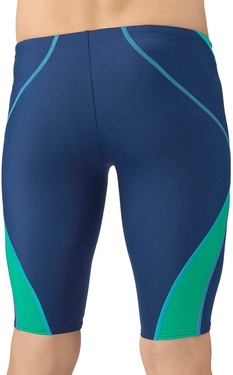 メンズ 競泳水着 レーシングスパッツ ハーフレッグ