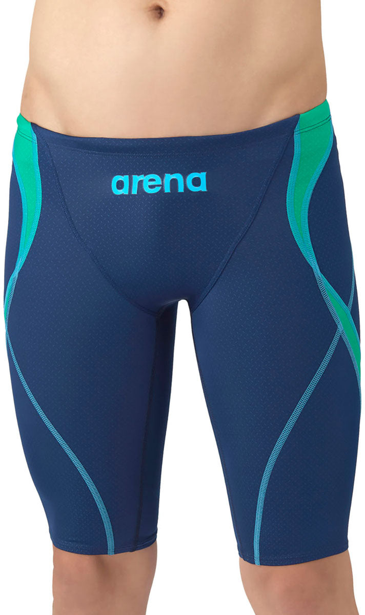 メンズ 競泳水着 レーシングスパッツ ハーフレッグ