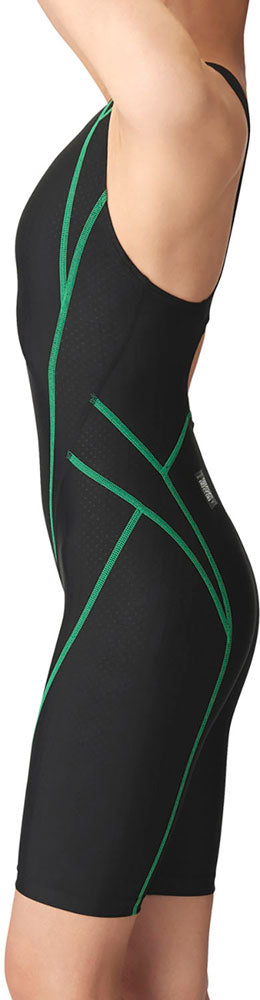 Racing one-piece spats (open back, half leg)