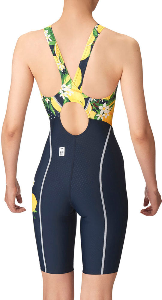 Women's Racing Swimsuit, Racing One-Piece Spats, Open Back, Half Leg, WA Approved