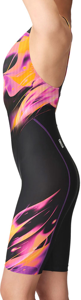 Women's Racing Swimsuit, Racing One-Piece Spats, Open Back, Half Leg, WA Approved