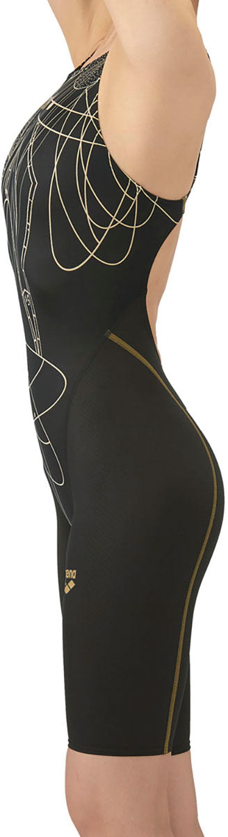 競泳水着 レーシングワンピーススパッツ オープンバック・ハーフレッグ