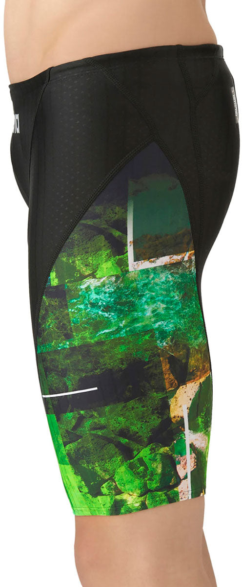 メンズ 競泳水着 レーシングスパッツ ハーフレッグ WA承認モデル