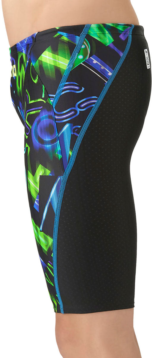 メンズ 競泳水着 レーシングスパッツ ハーフレッグ 水泳 公式 WA承認