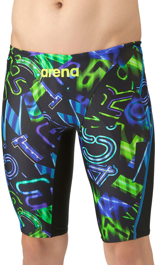 メンズ 競泳水着 レーシングスパッツ ハーフレッグ 水泳 公式 WA承認