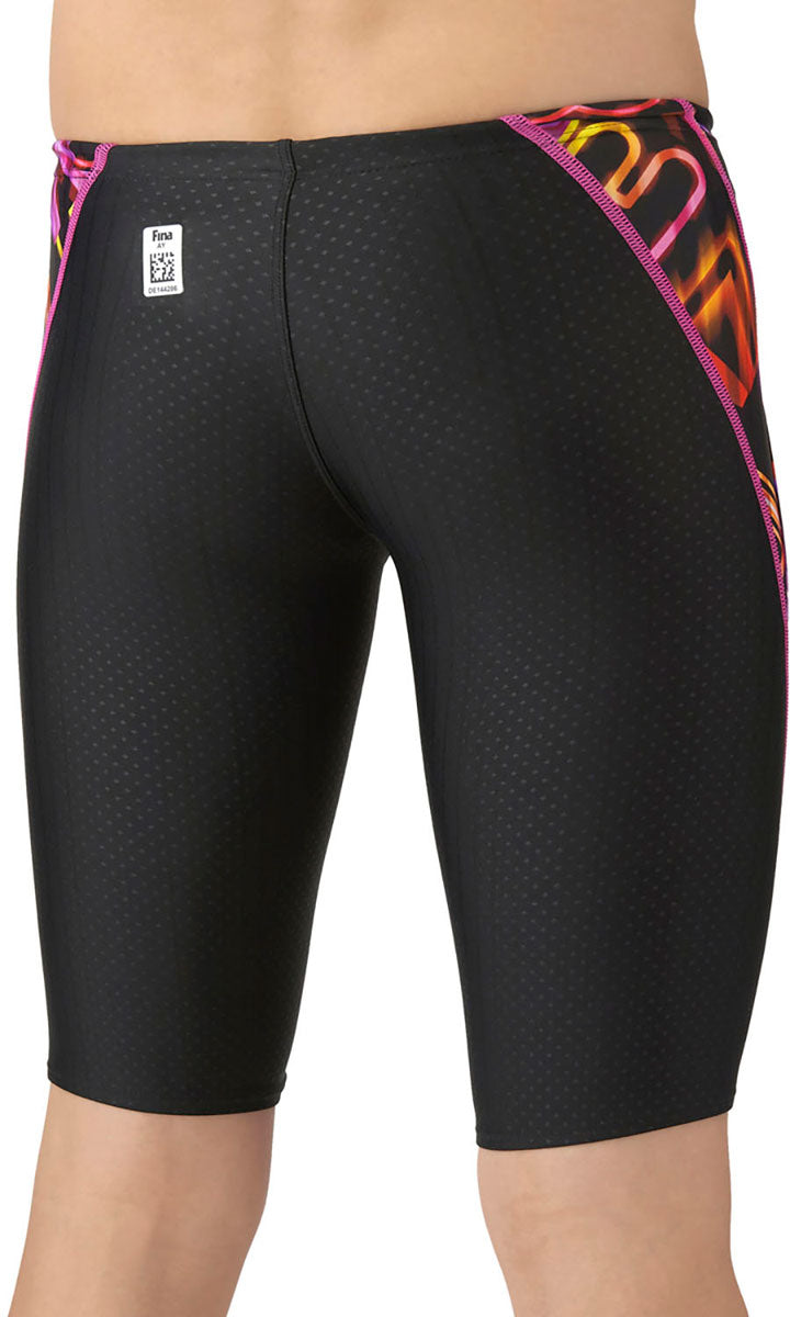 メンズ 競泳水着 レーシングスパッツ ハーフレッグ 水泳 公式 WA承認