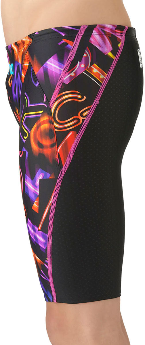 メンズ 競泳水着 レーシングスパッツ ハーフレッグ 水泳 公式 WA承認