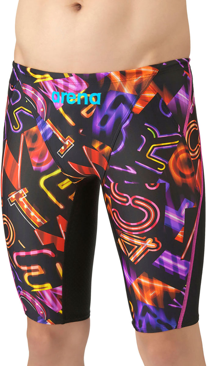 メンズ 競泳水着 レーシングスパッツ ハーフレッグ 水泳 公式 WA承認