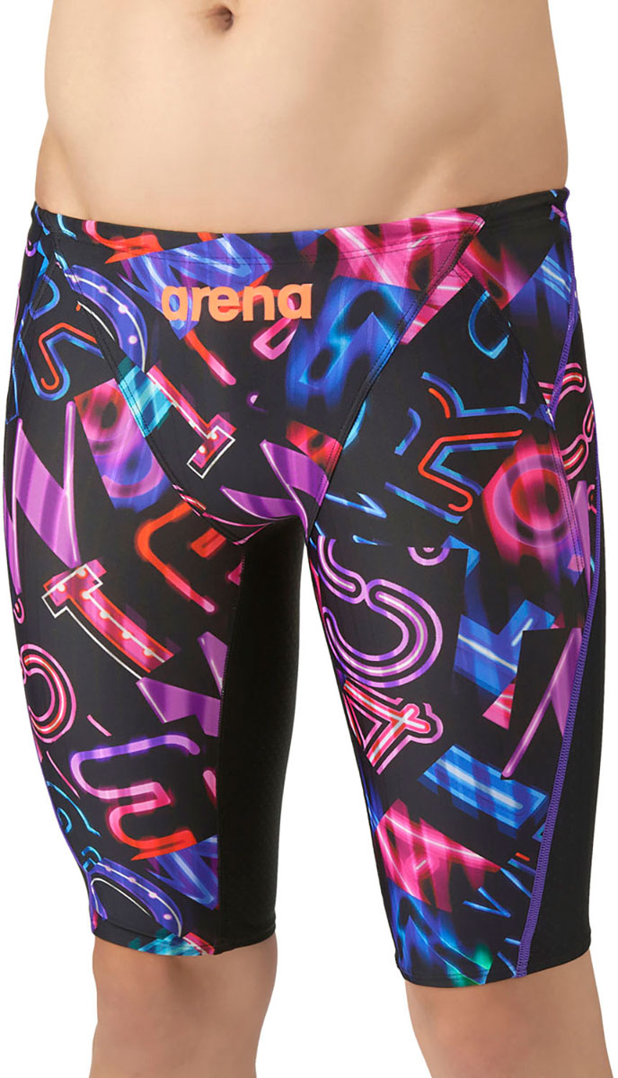 メンズ 競泳水着 レーシングスパッツ ハーフレッグ 水泳 公式 WA承認