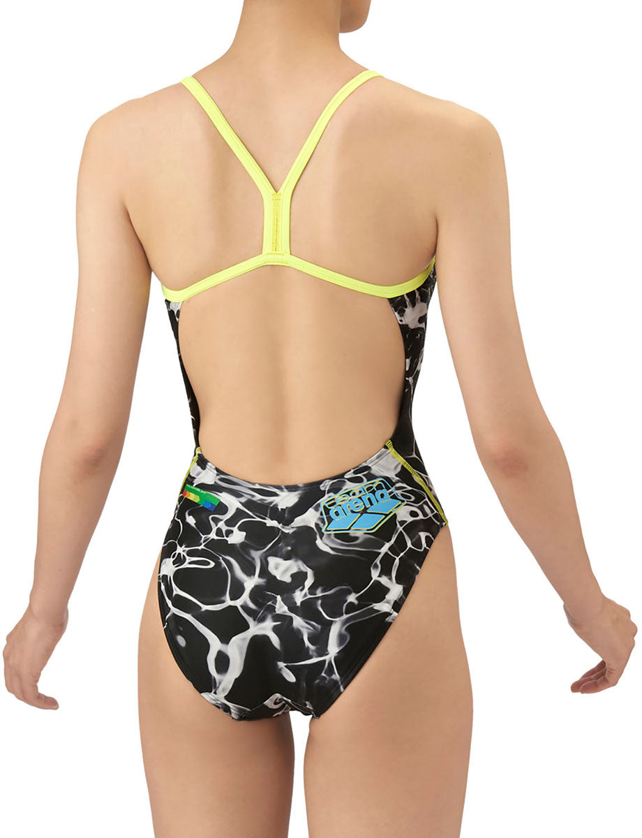 レディース 競泳トレーニング水着 ワンピース オープンバック 水泳 練習用