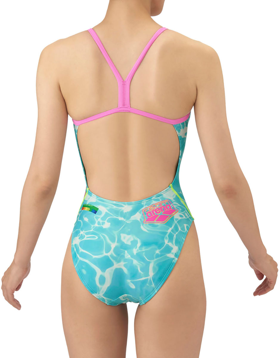 レディース 競泳トレーニング水着 ワンピース オープンバック 水泳 練習用