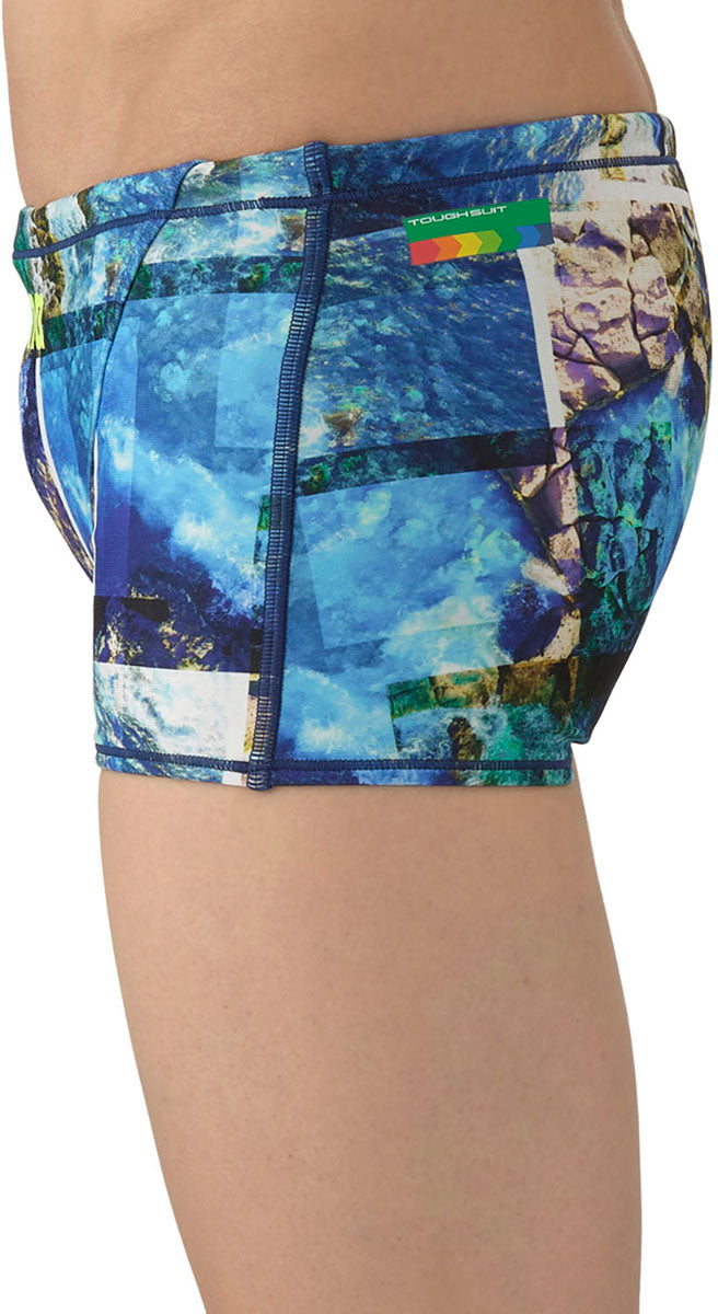 メンズ 競泳トレーニング水着 スパッツ ショートレッグ 水泳 練習用