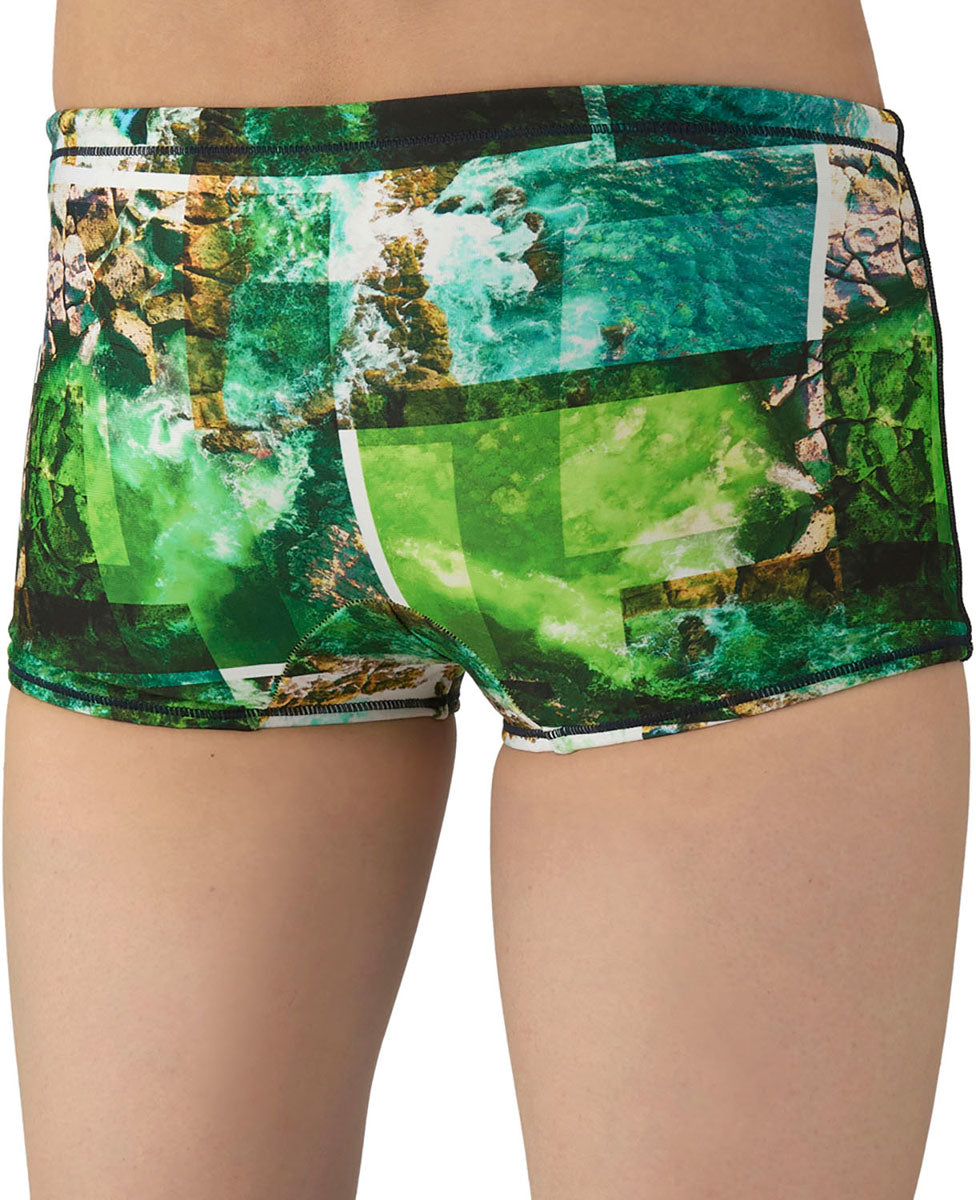 メンズ 競泳トレーニング水着 スパッツ ショートレッグ 水泳 練習用