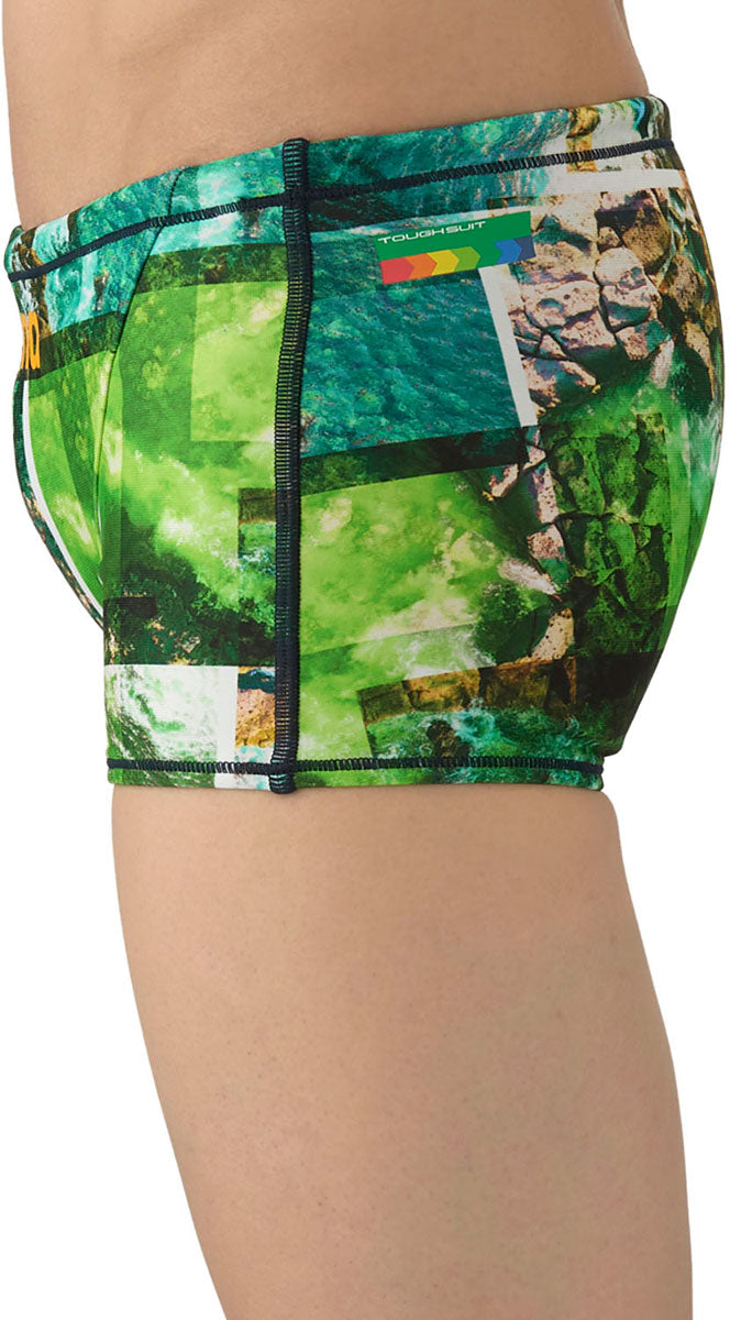 メンズ 競泳トレーニング水着 スパッツ ショートレッグ 水泳 練習用