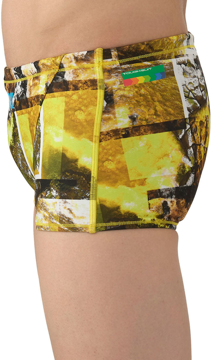 メンズ 競泳トレーニング水着 スパッツ ショートレッグ 水泳 練習用