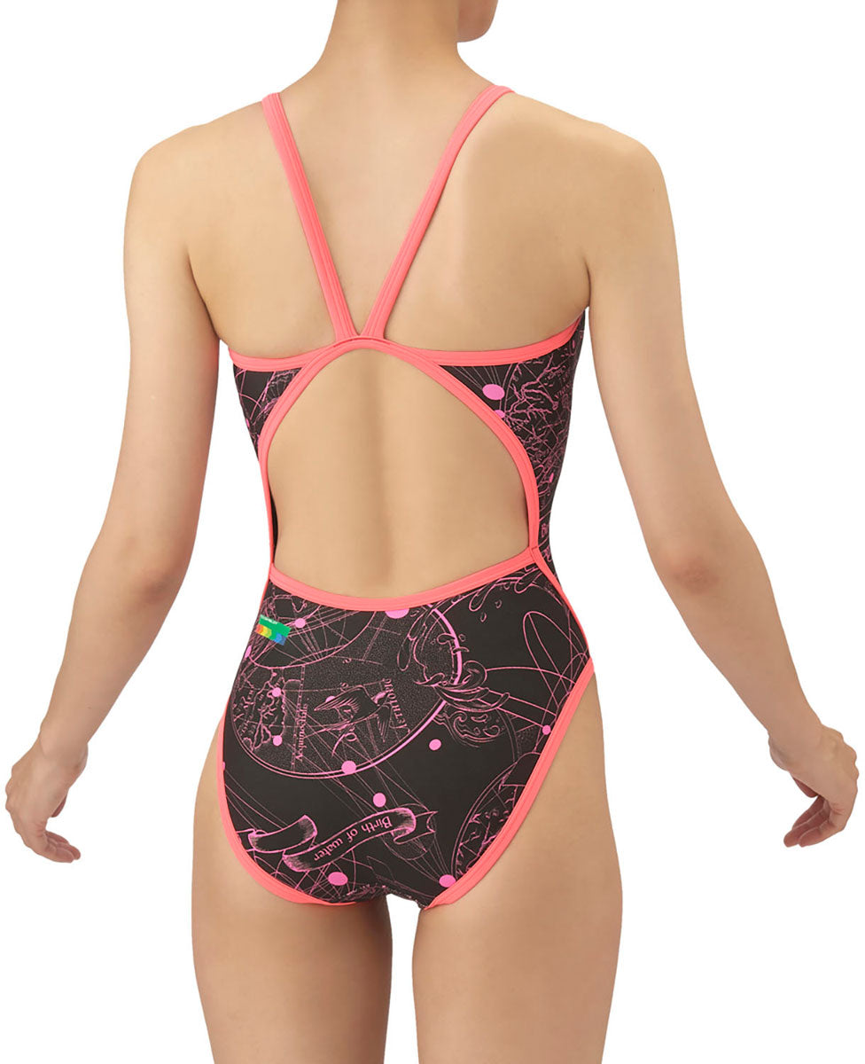 レディース 競泳トレーニング水着 ワンピース オープンバック 水泳 練習用