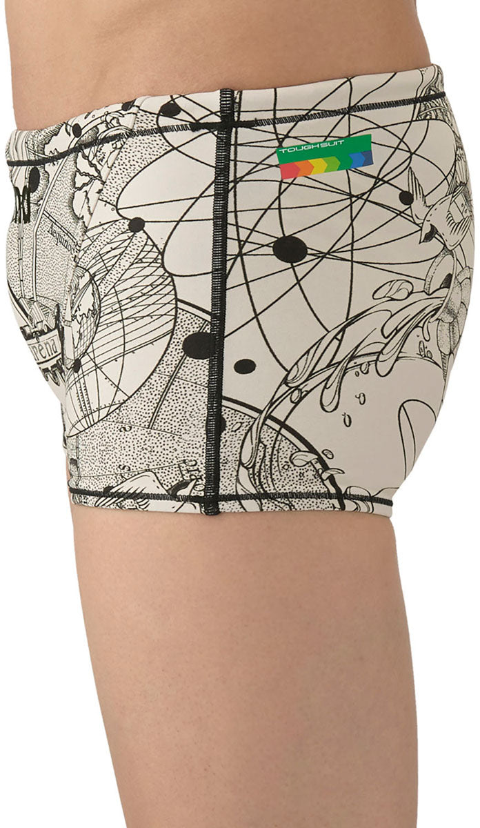 メンズ 競泳トレーニング水着 スパッツ ショートレッグ 水泳 練習用