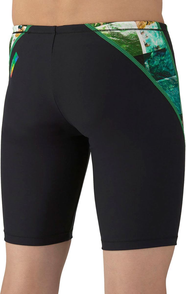 メンズ 競泳トレーニング水着 スパッツ ハーフレッグ 水泳 練習用