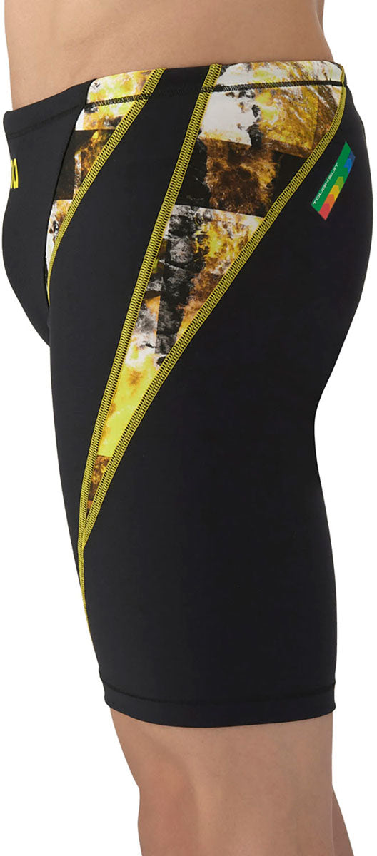 メンズ 競泳トレーニング水着 スパッツ ハーフレッグ 水泳 練習用