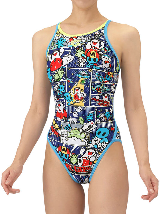 競泳トレーニング水着 ワンピース オープンバック