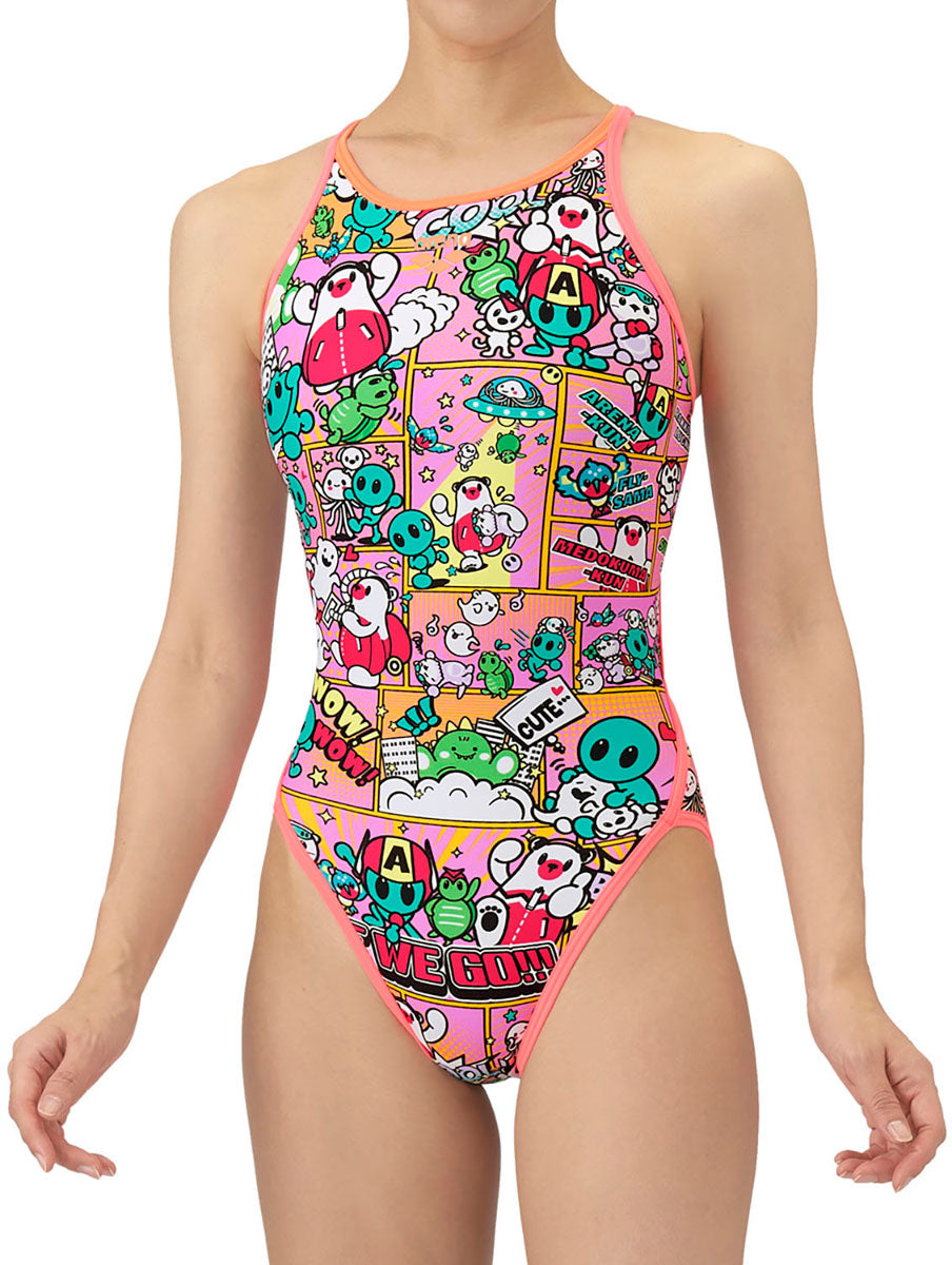 競泳トレーニング水着 ワンピース オープンバック