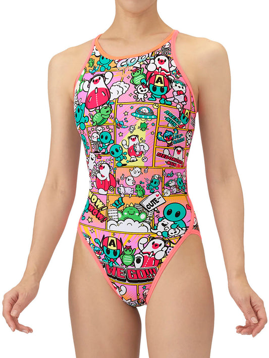 競泳トレーニング水着 ワンピース オープンバック