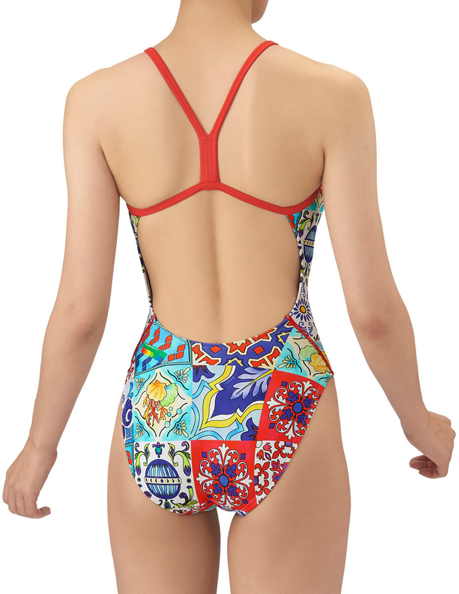 競泳トレーニング水着 ワンピース オープンバック