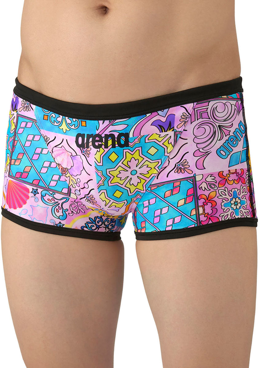 メンズ 競泳トレーニング水着 スパッツ ショートレッグ 水泳 練習用