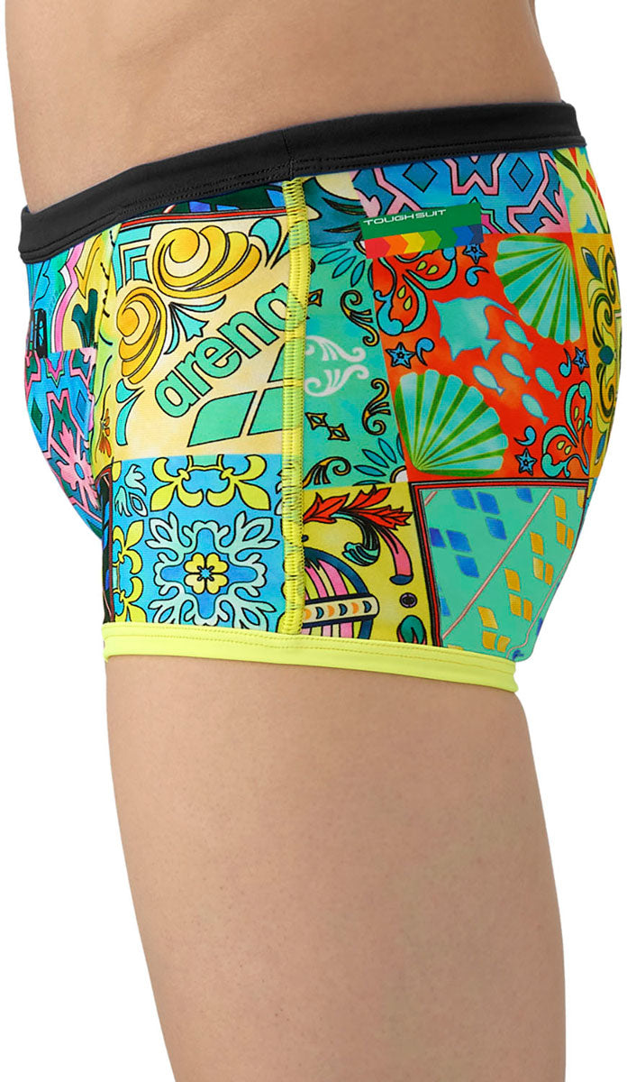 メンズ 競泳トレーニング水着 スパッツ ショートレッグ 水泳 練習用