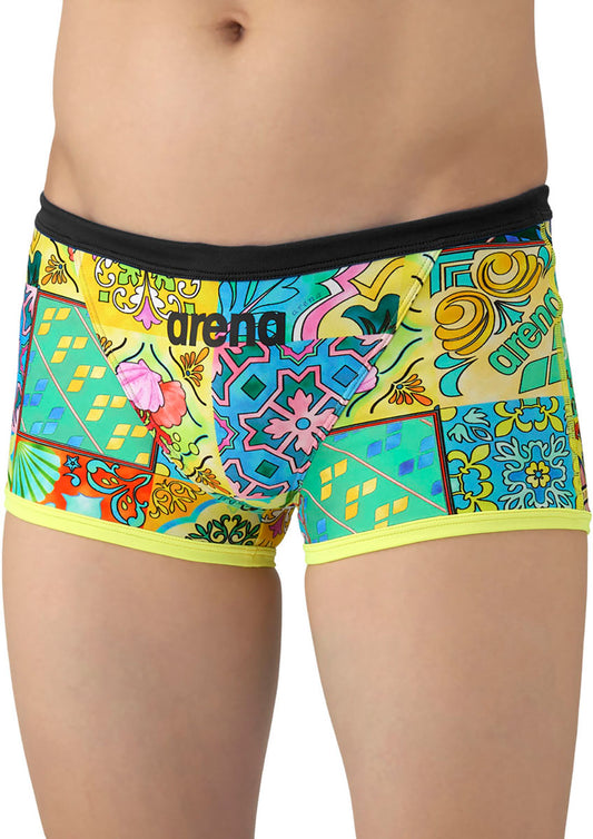 メンズ 競泳トレーニング水着 スパッツ ショートレッグ 水泳 練習用