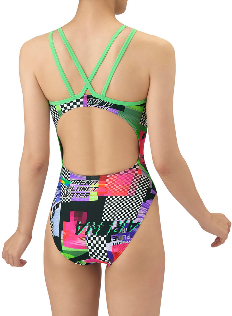 レディース 競泳トレーニング水着 ワンピース オープンバック 水泳 練習用